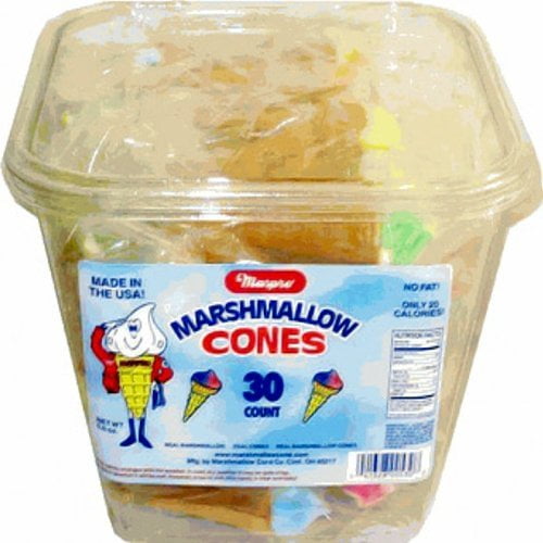 Marshmallow Cones30 ct tub by Marpro