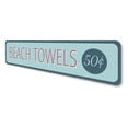 thumbnail image 4 of Beach Towel Novelty Decor, Metal Wall Sign - 4x18 Inches, 4 of 4