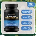 thumbnail image 4 of Calcio con Vitamina D3 y Vitamina C 90 Cápsulas, 4 of 6