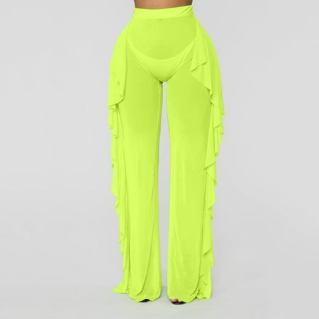 

Aayomet Winter Pants For Women Women s Comfy Pajama Pants Casual Stretch Pant Drawstring Palazzo Lounge Pants Wide Leg for All Seasons Green S