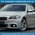 thumbnail image 2 of Unique Bargains Front Left Side Bumper Headlight Washer Nozzle Cover Cap No.51118048679 Bumper Trim Nozzle Cover for BMW 528i 2011-2016 Unpainted Strong Durable, 2 of 7
