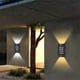 thumbnail image 1 of Luces solares exteriores | LED ultrabrillante, control inteligente de luz, impermeable IP65, iluminación solar de seguridad para pared, plástico ABS, batería de 600mAh, 5,94x3,54 pulgadas, para, 1 of 9