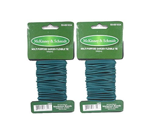 24-Ft Soft Rubber-Coated Multi Purpose Garden Flexible Tie Plant Wire -  Soft Twist Ties Support Plant Vines, Stems & Stalks