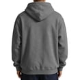 thumbnail image 6 of LNZGNM Mens Hooded Sweatshirts Athletic Work Drop Shoudler Drawstring Hoodies Pullover Sweatshirts Long Sleeve Shirts,Gray(S), 6 of 6