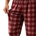 thumbnail image 4 of vdgthytj Mens Pajama Pants Plaid Bottoms Sleepwear Pj Sleep Straight Leg Lounge Pants with Pockets, 4 of 6