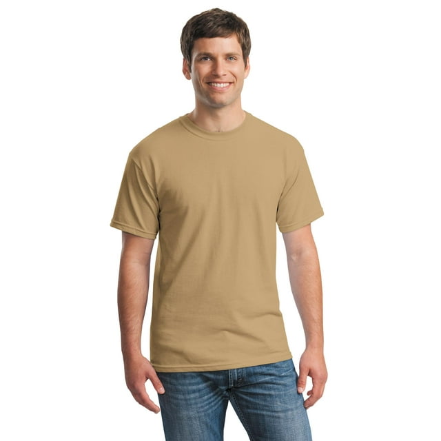Gildan T-Shirt Col Rond en Coton Épais à Manches Courtes pour Hommes - 5000