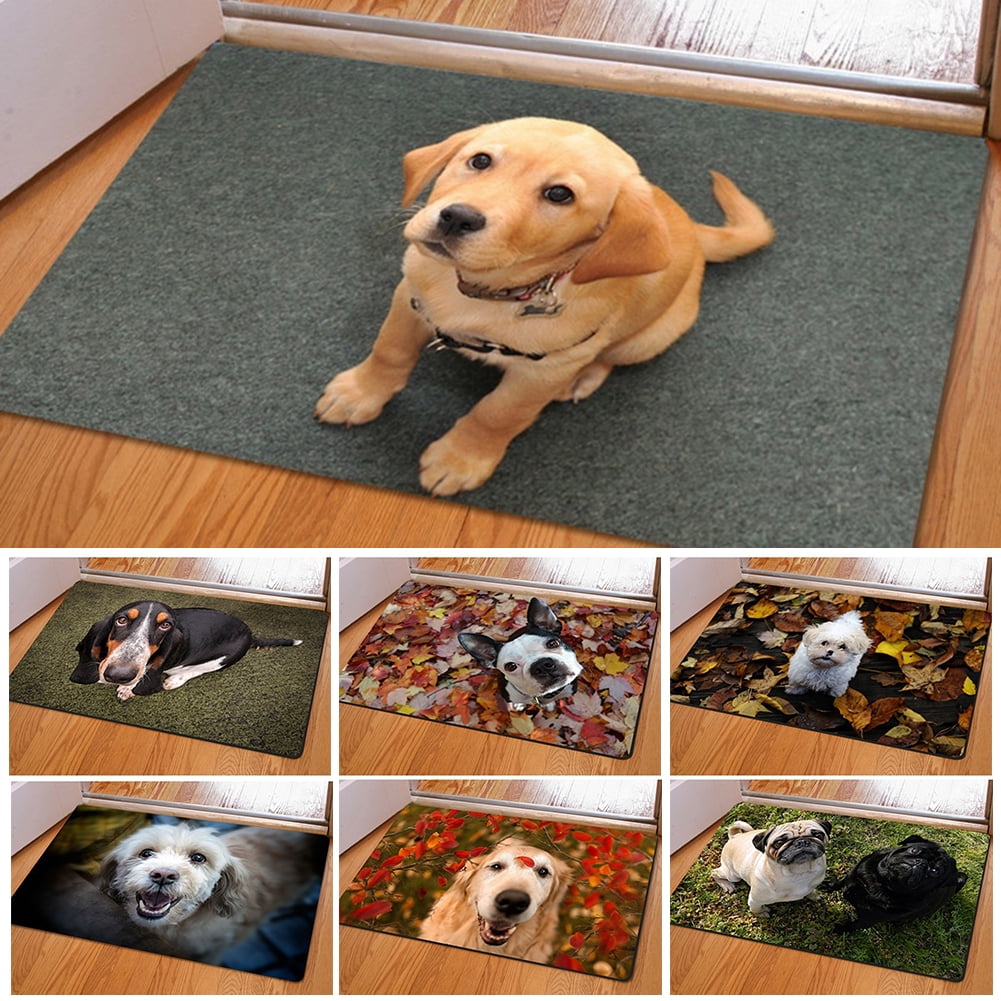 Essen Cute Pet Dog Print Rectangle Bedroom Kitchen Anti-Slip Doormat Modern Home Decor Essen Cute Pet Dog Print Rectangle Bedroom Kitchen Anti-Slip Doormat Modern Home Decor