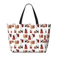 thumbnail image 2 of Daiia Cute Cat And Christmas Gift Beach Travel Bag - Water-Resistant Beach Bag, Lightweight Tote with 7 Pockets for Women and Men - Gym,Pool,Camping,Reusable Grocery Bag, 2 of 7