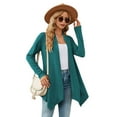thumbnail image 3 of Cardigan for Women Dressy Casual Long Sleeve Open Front Cardigan Sweaters Blue M, 3 of 6