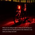 thumbnail image 4 of Luz trasera de bicicleta LED yeacher USB recargable Luz noche montar láser, 4 of 8