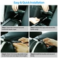 thumbnail image 6 of iMountek Car Net Pocket Handbag Holder Car Storage Netting Pouch Seat Side Storage Mesh Organizers Bag for Purse Phone Documents Barrier Pets Kids At Backseat, 6 of 11