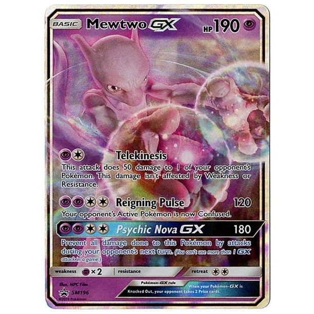 Mewtwo GX SM196 Detective Pikachu Promo Card Holo FOIL NM M 