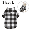thumbnail image 2 of Sudadera con capucha para perro a cuadros, suéter de lana con capucha y bolsillos, exterior cálido y suave MFZFUKR CPB-DE-LYY1981-4, 2 of 5