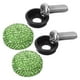 thumbnail image 1 of Tuercas y tornillos para matrículas de vehículos Tapón de rosca de diamantes de imitación para automóviles Sujetadores especiales Tornillos antirrobo (verde claro), 1 of 6