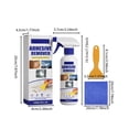 thumbnail image 3 of Adhesive Remover Spray 4 FL OZ with Scraper & Cleaning Cloth, Sticker Glue Residue Remover for Tape, Label, Sticker, Gum, Decal, Safe for Car, Glass, Wood, Plastic Surfaces., 3 of 7