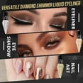 thumbnail image 5 of HHBEAUTY Glitter Diamond Eyeliner, 5 Colors Shimmer Waterproof Smudge Proof Long Lasting, Ultra Fine Tip Shiny, Quick Drying, High Pigment Sparkle for Women Girl, Rose Gold, 5 of 9