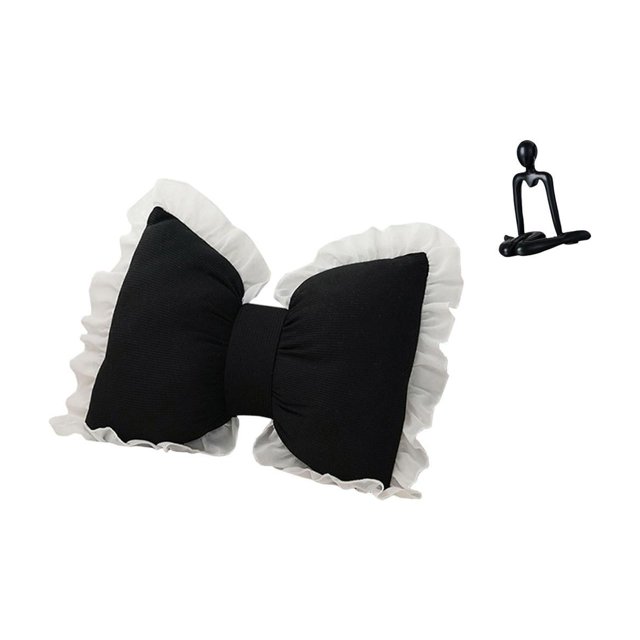 Cojín con lazo bonito,Almohada con forma de lazo,bonito cojín decorativo con lazo,Figura de escritorio,Escultura abstracta de pensador para decoración de oficina y hogar.,Figura decorativa