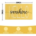 thumbnail image 3 of Summer Door Mat,Yellow Hello Sunshine Indoor Outdoor Non-Slip Doormat,Entryway Front Porch Spring Summer Welcome Door Mat for Entrance Decor,30" x 17", 3 of 6