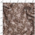 thumbnail image 2 of Soimoi Poly Canvas Brown Fabric By the Yard - 56 Inch Wide - Leaves Print Fabric - Floral Elegant & Beautiful Patterns for and Home Decor Printed Fabric, 2 of 6