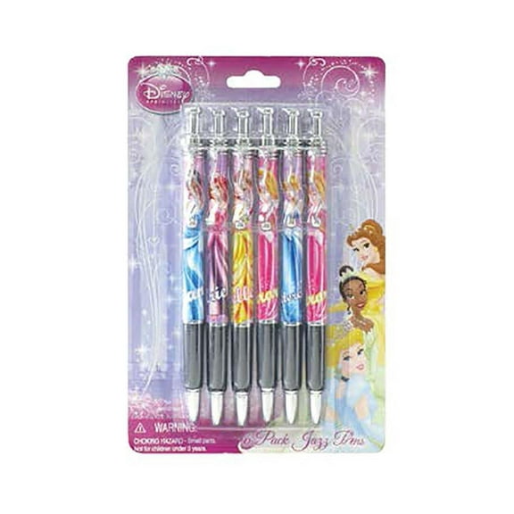 Disney Princess Jazz 6 Pack Pen Set