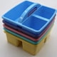 thumbnail image 3 of Bewildely Bandeja de almacenamiento apilable de plástico: organizador versátil para mantener los artículos cuidadosamente reforzados y Almacenamiento y organización del hogar azul, 3 of 6