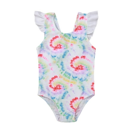 

Honeeladyy Rollbacks Toddler Baby Swimwear One-Piece Beachwear Swimsuit Kids Girls Bikini Swimming Suits for Kids Girls