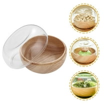 SEWCHICS Wooden Nut Bowl for Household Use, Easy to Clean Food Serving Container, and Stylish Kitchen Accessory