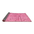 thumbnail image 2 of Ahgly Company Indoor Square Oriental Pink Modern Area Rugs, 3' Square, 2 of 4