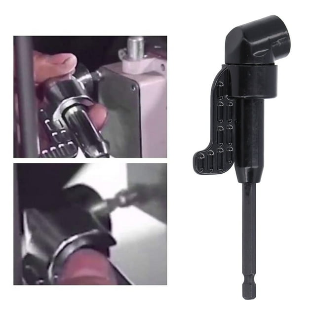 Socket Adapter, 105 Degree Angled Screwdriver Bit High Hardness Vanadium Steel With 1/4in Hex Shank For Manual Wrench For Rechargeable Drill