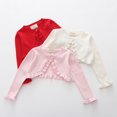 thumbnail image 5 of GYRATEDREAM Girls Long Sleeve Bolero Cardigan Kids Button Closure Knitted Shrug Cropped Sweaters Tops 1-8 Years, 5 of 6