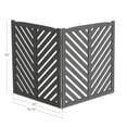 thumbnail image 6 of BELLEZE Privacy Fence Panels for Outside, Wooden Air Conditioner Fence Pool Equipment Generator Trash Can Enclosure Outdoor Fence Panels (2 Panels-Dark Gray), 6 of 7