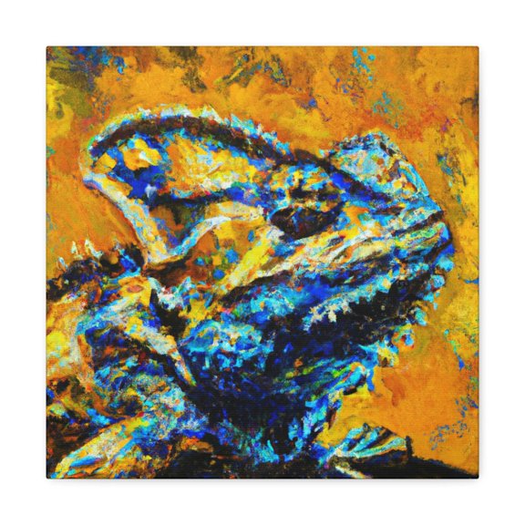 Horned Lizard Brilliance. - Canvas