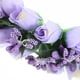 thumbnail image 2 of KAKOWELY Corona de flores Diadema de flores de tulipán Corona de flores para novia Tocado floral elegante para boda, 2 of 5