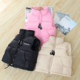 thumbnail image 2 of Chaleco para niños, chaqueta, abrigo con letras, cuerda con cremallera, sin mangas, cálido, ropa de abrigo para niño y niña, Otoño Invierno 2024, chaleco para niños y adolescentes, 2 of 5