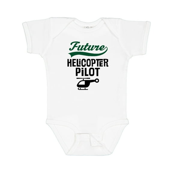 Inktastic Future Helicopter Pilot Boys or Girls Baby Bodysuit