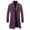 Purple, variant on yillto Big and Tall Trench Coat for Mens Winter Wool Jackets Overcoat Long Thick Warm Top Coat M-5XL