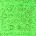 thumbnail image 1 of Ahgly Company Indoor Square Oriental Green Traditional Area Rugs, 8' Square, 1 of 4