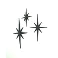 thumbnail image 2 of Zeckos Black Cast Iron 8 Pointed Starburst Wall Hangings Set of 3, 2 of 4
