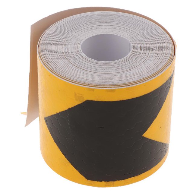 Cinta De Advertencia De Peligro Reflectante De 2 Pulgadas X 10 Pies Cinta De Seguridad Reflectante De Alta Intensidad Para Escaleras Amarillo + Negro Soledad cinta reflectante de advertencia