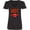 Black, variant on Sexy Hot Red Pepper Lips Print VNECK Lady Shirt Women Tee Color Black Small