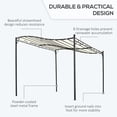 thumbnail image 6 of Outsunny 10' x 10' Outdoor Pergola Gazebo, Canopy w/ Drain Holes, Cream, 6 of 11