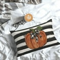thumbnail image 3 of Fall Pillow Covers 12x20 Black Watercolor Stripes Pumpkin Decor Throw Pillows Case for Couch Autumn Harvest Indoor Outdoor Decorative Cushion Cases for Sofa Bed Decorations Set of 2, 3 of 6