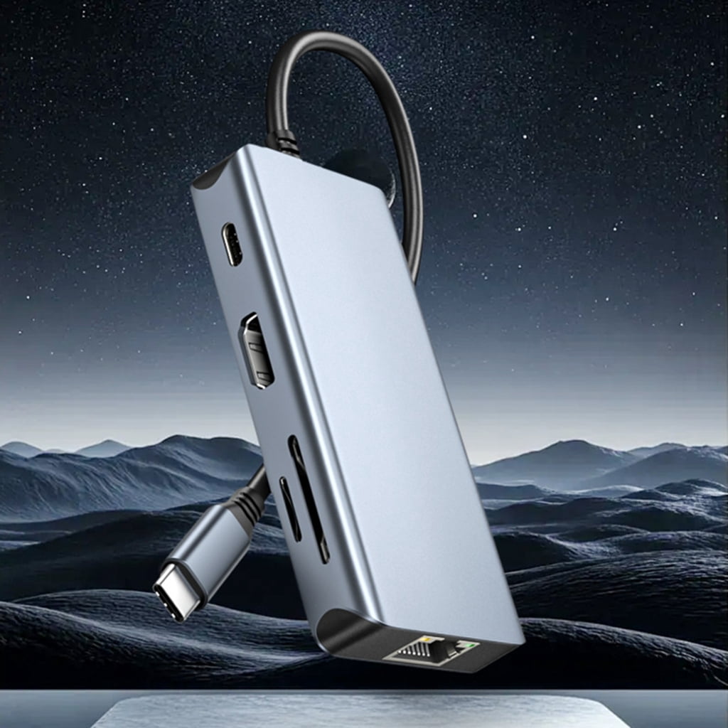 Miiottaa Aluminum USB C Hubs With 4K HDTV 100WPD Charging USB3.0 Port For Laptop