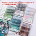 thumbnail image 3 of 9 Colors Gel Pens for Drawing, 0.5mm Fine Point Pen, Diary Scrapbook Painting DIY Gel Pen Set Coloring Book Drawing Doodling Pen, 3 of 11