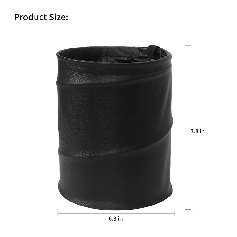 Car Trash Can with Lid - Bag Hanging Storage Pockets Leak-Proof Organizer  Collapsible and Portable Waterproof Garbage Bin, 2.6 Gal Large Capacity