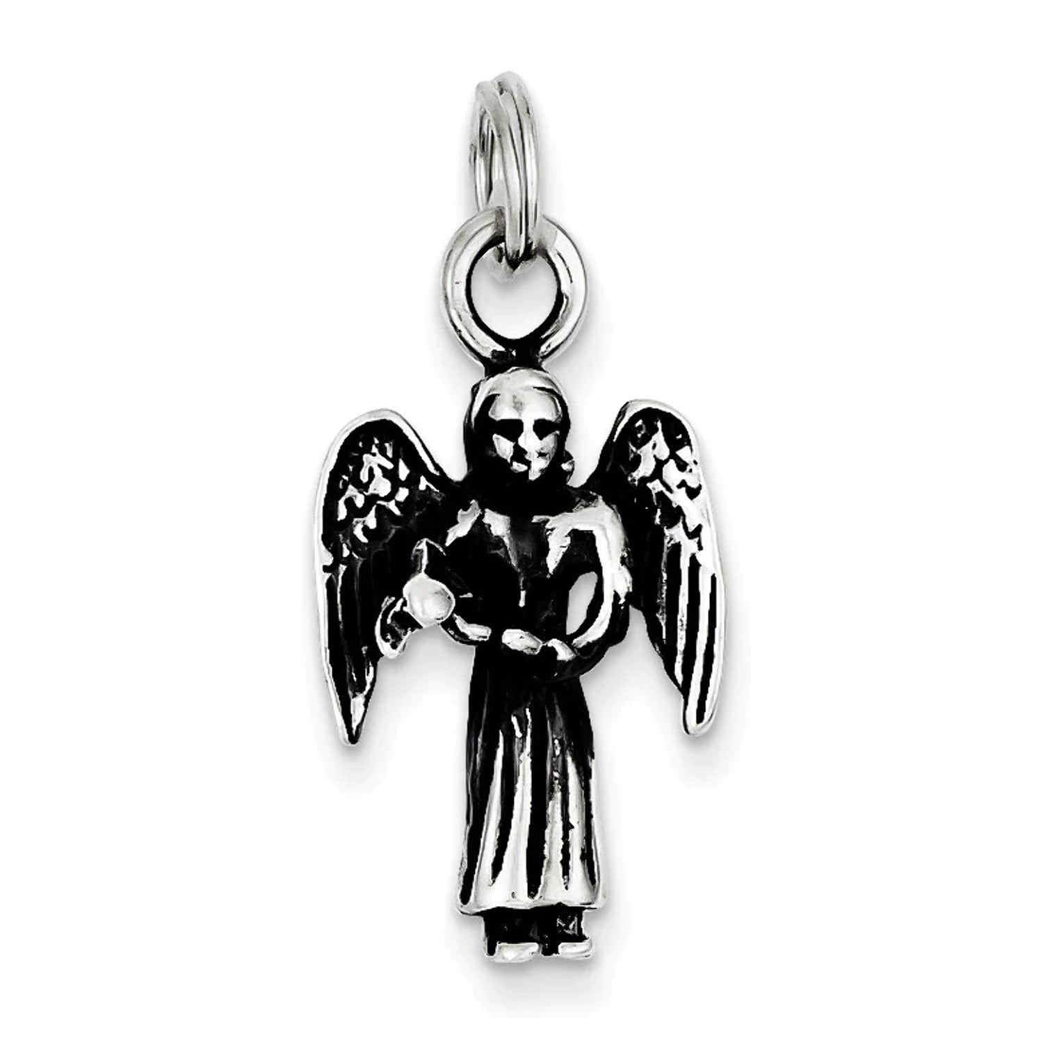 Angel Wing & Shell Pearl Dangle Charm - 925 Sterling Silver Bead For DIY Bracelets & Necklaces - View #5