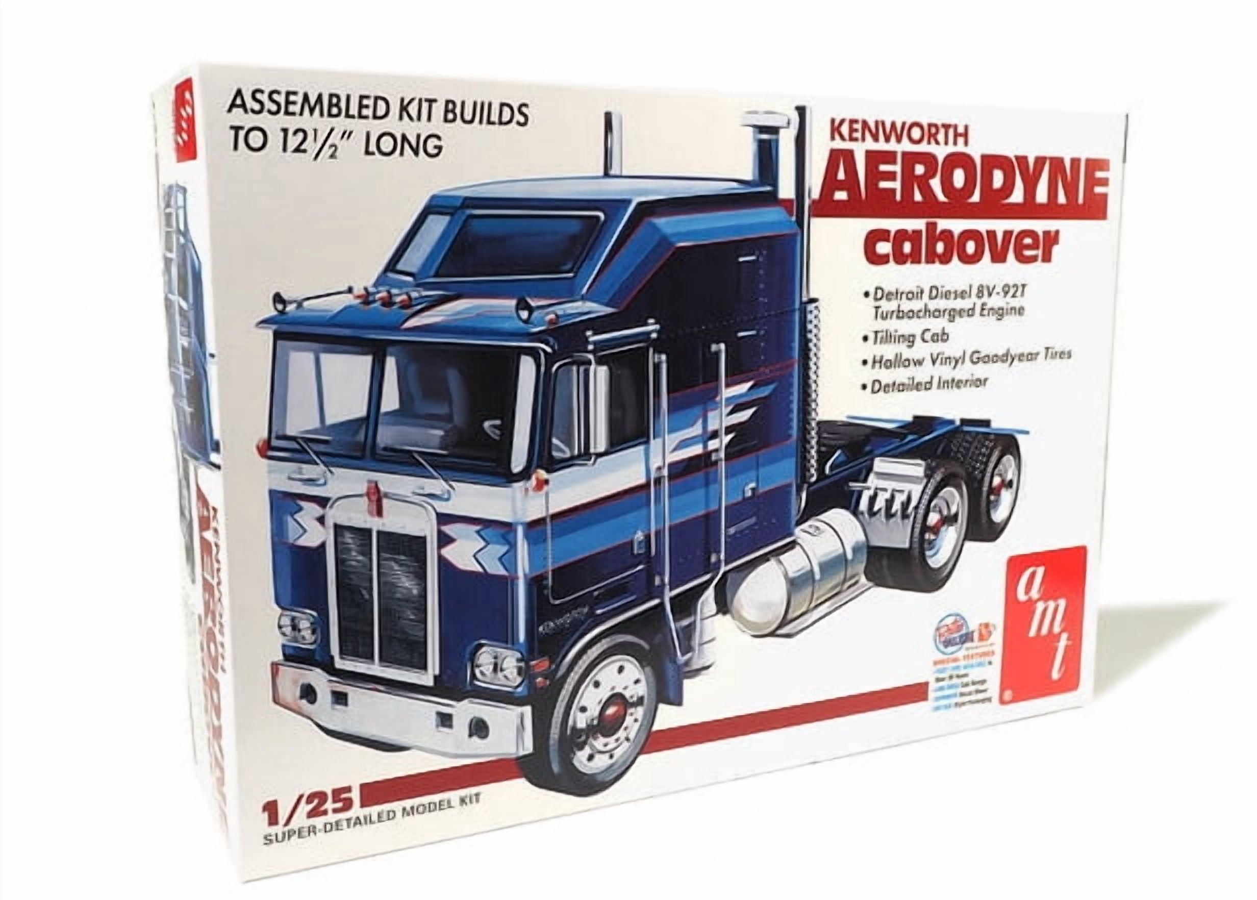 AMT: 1:25 Scale Model Kit - Alaskan Hauler Kenworth Tractor - 300+