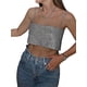 thumbnail image 2 of TRKIYQC Sexy Women Club Sequin Camisole, Low Cut Suspender Tops Crop Tops Tank para Summer Pub, Ropa de mujer TRKIYQC Casual, 2 of 9
