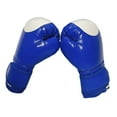thumbnail image 2 of Guantes de boxeo shamjiam Guantes de entrenamiento kickboxing cómodos largos Correa para muñeca resistentes saco Azul 10oz, 2 of 8