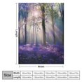 thumbnail image 4 of Pratyus Purple Flowers Trees Sunlight Print Flannel Throw Blanket, All Seasons Lightweight Blanket Gifts, Anti-Pilling & Wrinkle-Resistant 40x50in, 4 of 6